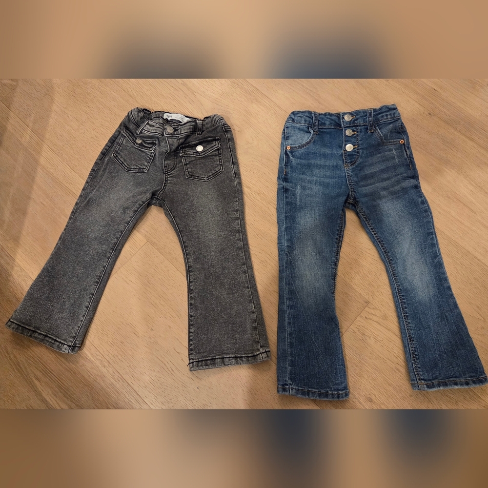 Bundle - Zara Kids Jeans - Black and Blue - 3T